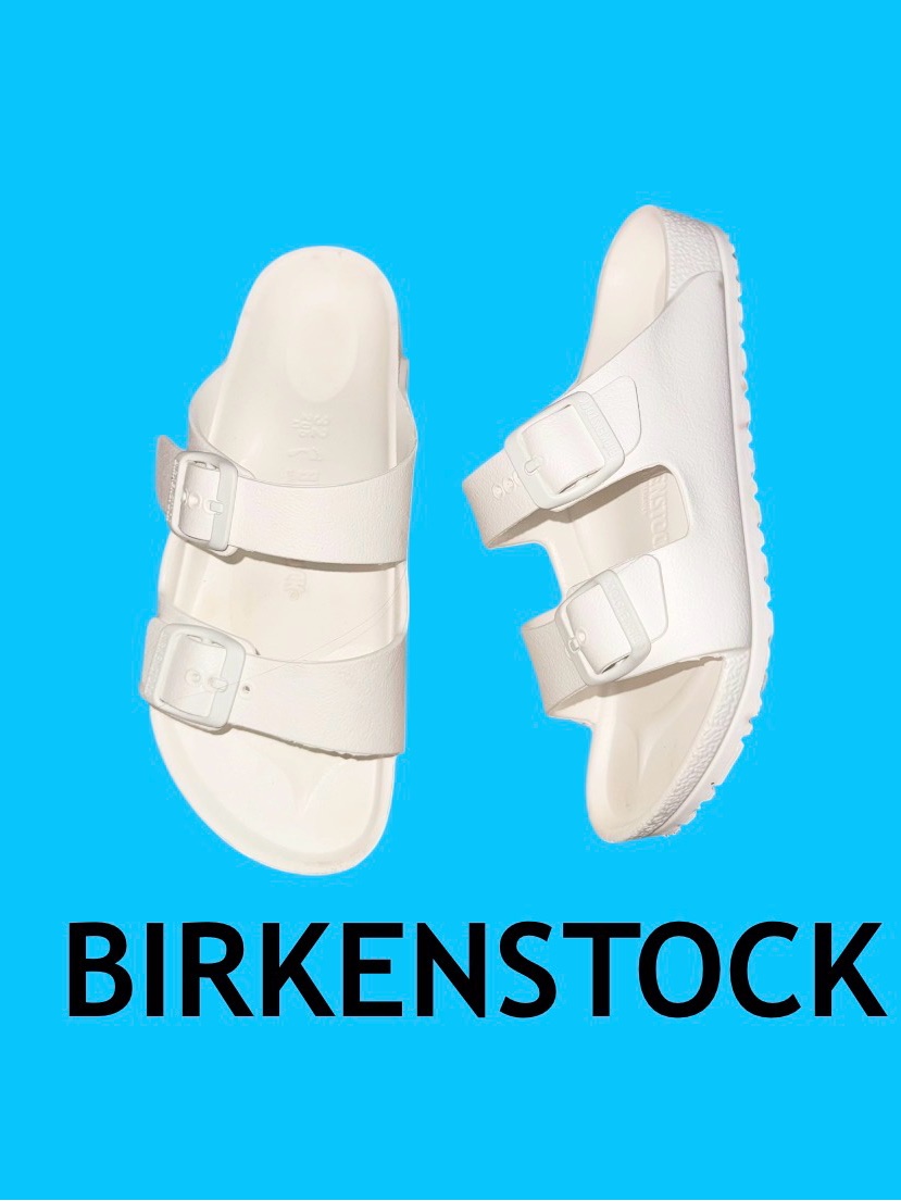 Birkenstock White Eva Rubber Sandals Unisex Youth Girl’s Boys Size 1